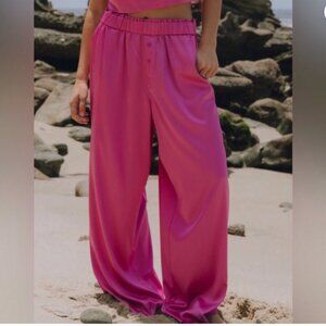 NWT Daily Drills Silky Resort Pants Hot Pink M/L